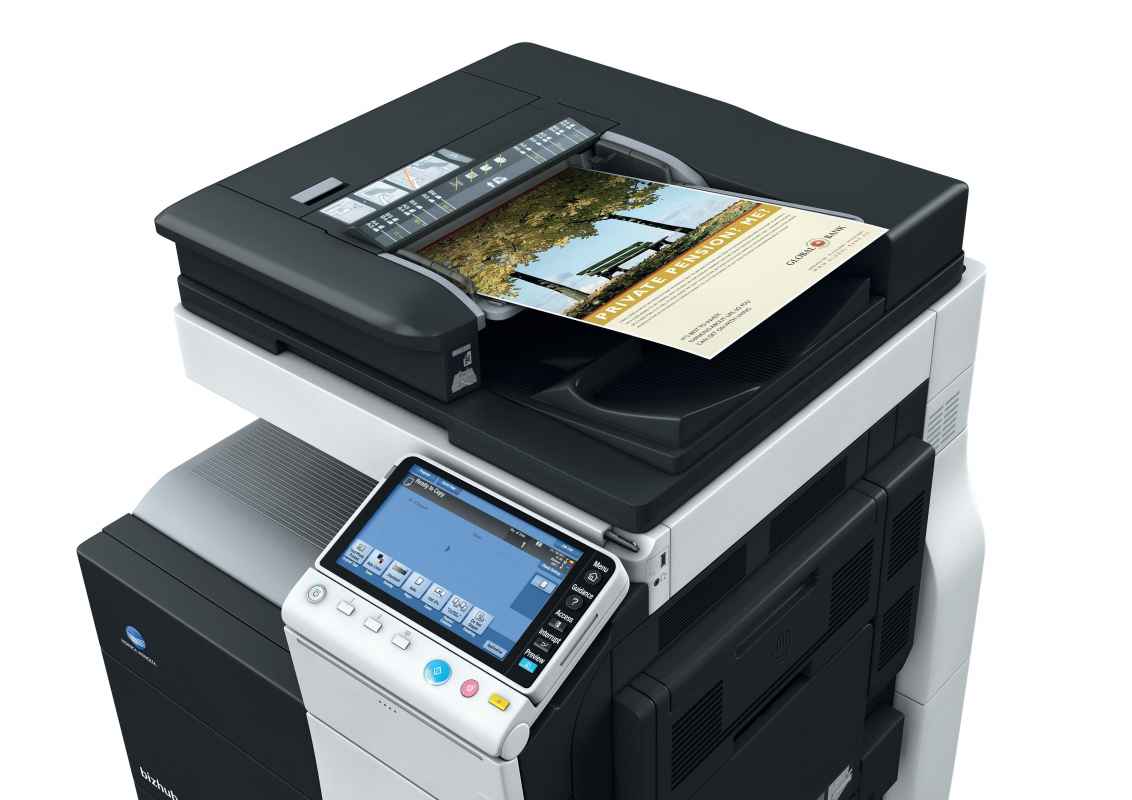 Konica Minolta bizhub C454e Farbkopierer, Netzwerkdrucker, Scanner, Fax